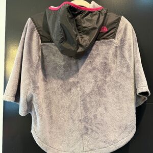 THE NORTH FACE GIRLS OSITO PONCHO JACKET SWEET GRAY VIOLET SZ L